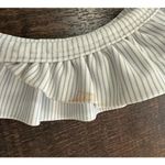 ALBION FIT Albion Blue & White Stripes Bella Crop Bikini Top Size Small Photo 2