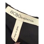 BCBGeneration  Black Faux Leather & Ruffle One-Shoulder Dress Size 10 NWT Photo 6