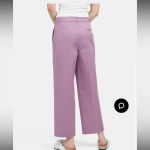 Theory  Lilac High-Rise Straight Pant in Stretch Chino Size 4‎ Photo 2