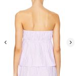 Lovers + Friends Pink Striped Strapless Corset Ray Top S Photo 4