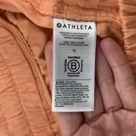 Athleta  Orange Sorbet Linen Cabo Pull On Shorts 12 Photo 2