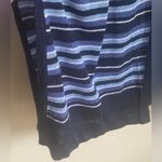 J Jill Cardigan Womens Size Large L Blue Striped Linen Blend Sweater NWT Photo 3