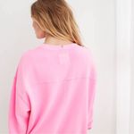 Aerie  The Chill Crew Sweatshirt Pink Burst Medium Photo 1