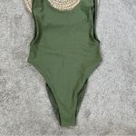 Aerie  Women’s Shine Birthday Super Scoop Cheekiest One Piece Swimsuit in Green S Photo 5
