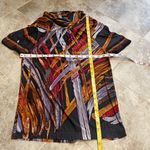 BCBGMAXAZRIA cowl neck short sleeve stretchy pullover blouse top black o… Photo 3