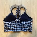 Aerie Offline by  gingham navy and blue sports bra Photo 1