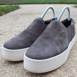 Vince Warren Women's Grey Suede Platform Slip On Shoes Sz 8 Photo 7