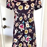 Poppy Garden Floral Cotton Dress Purple Photo 0