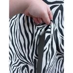 ZARA High Waisted Straight Zebra Print Jean Size 0 Photo 3
