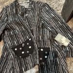 Habitat NWT  mandarin collar button down top small Photo 0