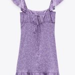 ZARA NEW  lilac satin effect dress Photo 8