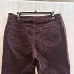 Croft & Barrow Women’s 12 Chocolate Corduroy Straight Leg Pants Casual Stretch Photo 6