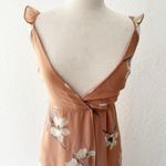 Lulus All Mine Rusty Rose Floral Print High Low Wrap Dress | XS Photo 2