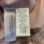 Loft Pink Grey Stripe Tweed Skirt Fringed Photo 5