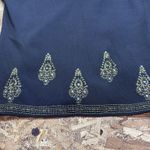 Joseph A  Black Knit Beaded Embellished Top Gold Embroidery Medium Vintage Y2K Photo 12