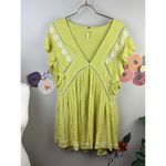 Free People  Warm Olive Joelle Mini Dress - Size - Large Photo 6