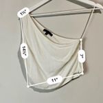 Kendall + Kylie Women’s One Shoulder Cropped Top White Size XS EUC Photo 4