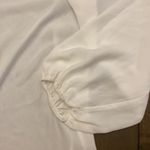 Carmen Marc Valvo  ivory white blouse with large detail exposed‎ zipper NEW Photo 1