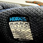 Hoka  Speedgoat 3 Waterproof Trail Running Shoes Majolica Blue Citrus Orange 9.5 Photo 5