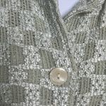 Vintage Sisley Blazer Jacket Celery Green Textured Size Medium Photo 1