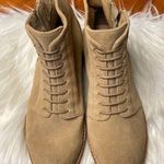 Splendid Light tan zip up suede booties by  size 6.5 Photo 0