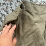 Vintage Georgiou Silk Two Piece Skirt Set Olive Green Large Photo 7