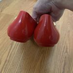 Melissa  Red gold heart jelly Valentine space love slip on rubber flats size US 8 Photo 4