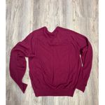 Dior Christian  V Neck Long Sleeve Acrylic Sweater Burgundy Size L Made in USA Photo 5