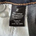 The Limited  Denim SZ 2 Bootcut Jeans Low-Rise Zip-Fly Stretch Dark Wash Blue Photo 7