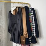 Princess Polly Nakita Long Sleeve Mini Satin Cutout Dress in Black Photo 14