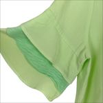 Soft Surroundings  Oakleigh Triple Tiered Sleeve Top in Margarita Lime Size Small Photo 3