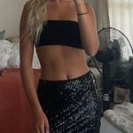 Black Sequin Skirt Photo 0