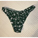 SheIn Bikini Bottom Women’s L Green Floral Print Smocked Bikini Bottom OC3A Photo 2