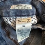 Seven 7 EUC Tummyless High Rise Skinny Blue Denim Jeans Photo 4