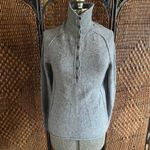 Peruvian Connection Size M// Long Sleeve Grey Henley Knit Alpaca Sweater Photo 1