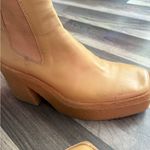 ZARA Tan Platform Ankle Boots Photo 6