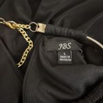 JBS Cocktail Dress Women's Large Black Halter Choker Hardware Sleeveless Lined Photo 6