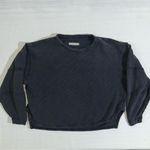 We The Free Total Eclipse Tee Small Black Slouchy Oversized Pullover Sweatshirt Photo 2