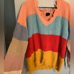 Blank Paige Distressed rainbow sweater from  Photo 2