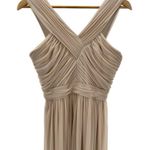 Alfred Sung  Bridesmaid Dress D678 Champagne Palomino Formal Wedding Black Tie 10 Photo 1