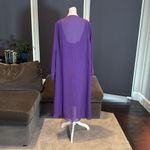 Women’s Tea Length Purple Dress Matching Chiffon Jacket Corset Back Size 14 NWT Photo 4