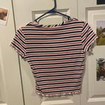 Shasa Stripped Crop Shirt Photo 1