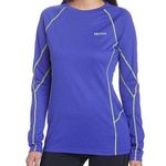 Marmot  Thermal Base Layer Long Sleeve Athletic Outdoor Purple Size Small Photo 0