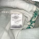 Joie  Lark Linen Green and White Halter Printed Crop Top SMALL Photo 5