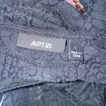 Apt. 9  Black Sheer Lace Flutter Sleeve Top Blouse Women’s Size Large Goth Grunge  Photo 4