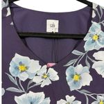 CAbi NWT Floral Ellery Long Sleeve Shift Dress Royal Flower Size Small Feminine Photo 6