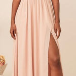 Lulus Lulu’s Heavenly Hues Blush Maxi Dress Photo 0