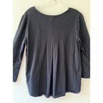 Habitat  Oversized Sz S Black Pleated Flared Sleeve Shirt Blouse Stretch Casual Photo 3