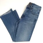 MOTHER The insider Crop Step Fray Jeans In Work Hard Play Hard Size 25 Blue Photo 4