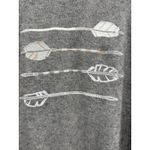 J.Crew  Gray Arrow Embroidered 3/4 Sleeve Crew Neck Sweater Casual Top Photo 1